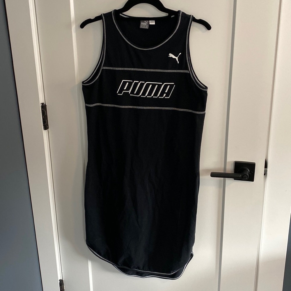 Puma Black Sporty Tank Dress EUC